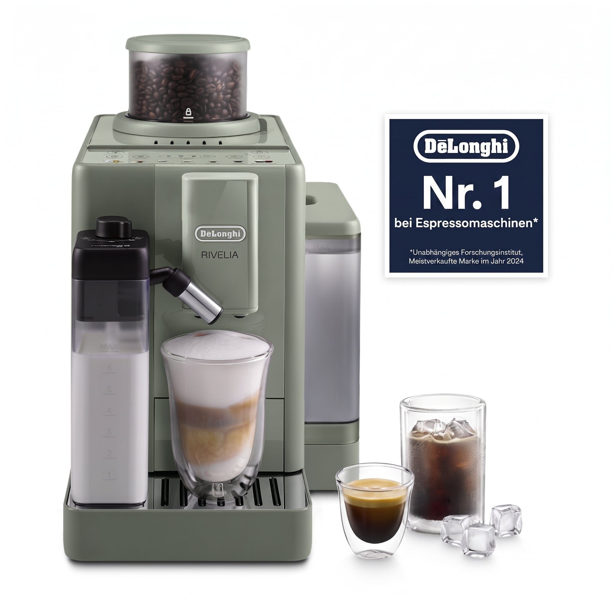 De'Longhi Rivelia Start FEB4255.GR 1450 W Kaffeevollautomat Jade Green - Fnac-Cucina-Profi