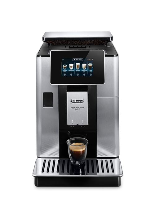 Kaffeevollautomat mit Mahlwerk, 1450 W, Schwarz und Silber De'Longhi PrimaDonna Soul ECAM610.75.MB - Fnac-Cucina-Profi