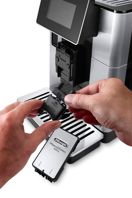 Kaffeevollautomat mit Mahlwerk, 1450 W, Schwarz und Silber De'Longhi PrimaDonna Soul ECAM610.75.MB - Fnac-Cucina-Profi