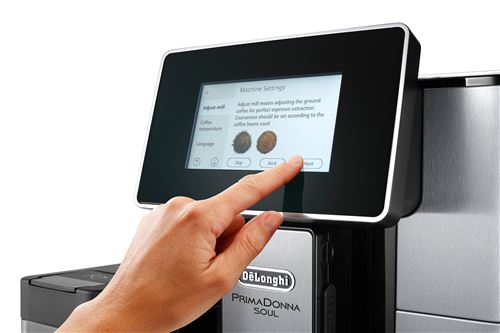 Kaffeevollautomat mit Mahlwerk, 1450 W, Schwarz und Silber De'Longhi PrimaDonna Soul ECAM610.75.MB - Fnac-Cucina-Profi