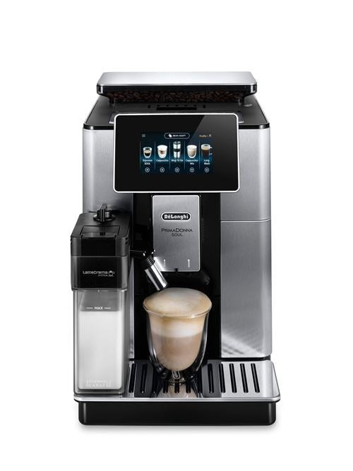 Kaffeevollautomat mit Mahlwerk, 1450 W, Schwarz und Silber De'Longhi PrimaDonna Soul ECAM610.75.MB - Fnac-Cucina-Profi