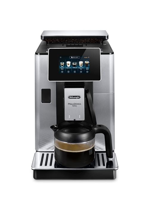 Kaffeevollautomat mit Mahlwerk, 1450 W, Schwarz und Silber De'Longhi PrimaDonna Soul ECAM610.75.MB - Fnac-Cucina-Profi