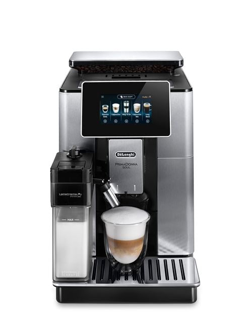 Kaffeevollautomat mit Mahlwerk, 1450 W, Schwarz und Silber De'Longhi PrimaDonna Soul ECAM610.75.MB - Fnac-Cucina-Profi